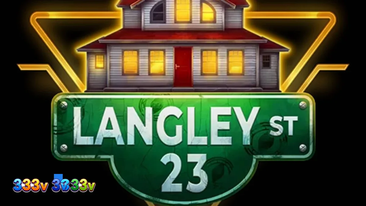 Tampilan layar permainan slot Langley Street 23 dengan tema konspirasi noir